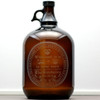 Engraved Gallon Growler  Personalized with Now Ours & Beer Types Circle Design