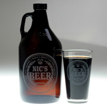 Brewing Beer Names Personalized Growler & Pint Glass Set