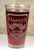 Custom Home Brew Mustache Glass | Personalized Pint with Mustache Badge Design | Movember Approved! | Custom Glassware | Home Brew Gift | Bar Gift | Beer Gift