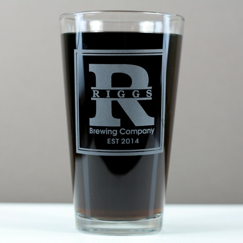 Custom Home Brew Gift | Beer Gift | Engraved Pint Glass | Etched Glassware | Engraved Gift