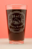 Engraved Personalized HomeBrew Pints with Art Nouveau Design (Set of 2)