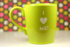 Engraved I Heart Me! sandblasted Ceramic Coffee Mug