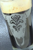 Engraved SALE Cow Skull sandblasted Etched Pint Glass Close Up