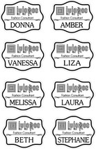Custom listing for Donna - 8 name tags with Lularoe art base