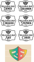 Custom listing for Rhiannon -6 name tags for Reliable Bud