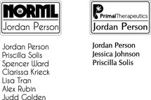 Custom listing for Jordan - 9 name tags 7 NORML and 2 Primal 