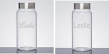 Custom listing for Leslie - 1 22oz water bottle with engraving  side