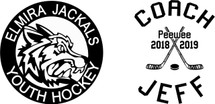 Custom listing for Karin - 5 double sided pints with Jackal Youth Hockey art