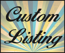 Custom listing for Val - 5 custom ornaments 