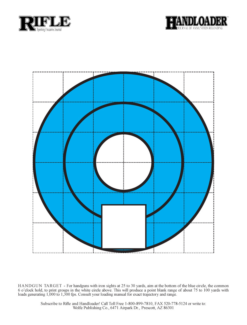 Handgun Targets (1 pad/20 targets) Wolfe Pub
