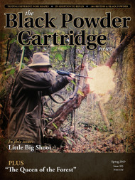 Our cover photo in this issue is from our good friend Mr. Tom Schiffer; black powder shooter, riverboat captain and general gun crank who is known to frequent the immediate area of Rabbit Hash, Kentucky. Tom was there at Rabbit Hash when the Don Kettelkamp Single Shot Stalking Rifle Shoot was pulled off. The cover shows rifleman Jim Poyner addressing the "knock-down" target with his .450-400 (2 1/2) Boss single shot rifle. 
Tom has provided us with a full report on the Kettlekamp shoot, which will be of interest to anyone who has an appreciation for fine stalking rifles of either English or German persuasion. Check out Tom's article in this issue.