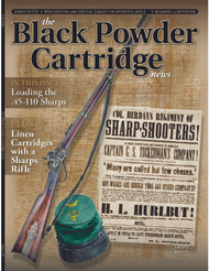 Our cover for this issue comes to us from Ron Paxton, friend and associate of William "Bill" Mapoles. Bill has written an exceptional article on the real-life accuracy of the Sharps New Model 1859 rifle using linen and paper cartridges. The rifle pictured on the cover is one of 2,000 rifles specially produced for "Berdan's Sharpshooters" of Civil War fame. Bill has exploded a few myths surrounding the ammunition for the early-day Sharps and it makes for especially interesting reading.
For those of you who own an original Sharps or one of the modern-day copies, Bill's article has some very useful and practical information on making accurate ammunition. - SPG