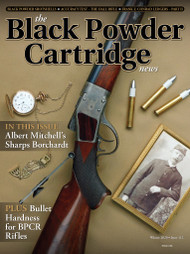 Shooters who favor the Sharps Borchardt single shot will enjoy this issue's cover and accompanying article by Robert Saathoff on a fine, old Borchardt Long Range rifle.
Robert came into possession of this great single shot and did extensive research on the original owner and many aspects of his life, including his service in the Civil War and later in life, his purchase of this rifle. It all makes for a great article in this issue and one I'm sure you will enjoy. Saathoff also believes, as we do, that vintage rifles should be shot and he details his efforts in his article.