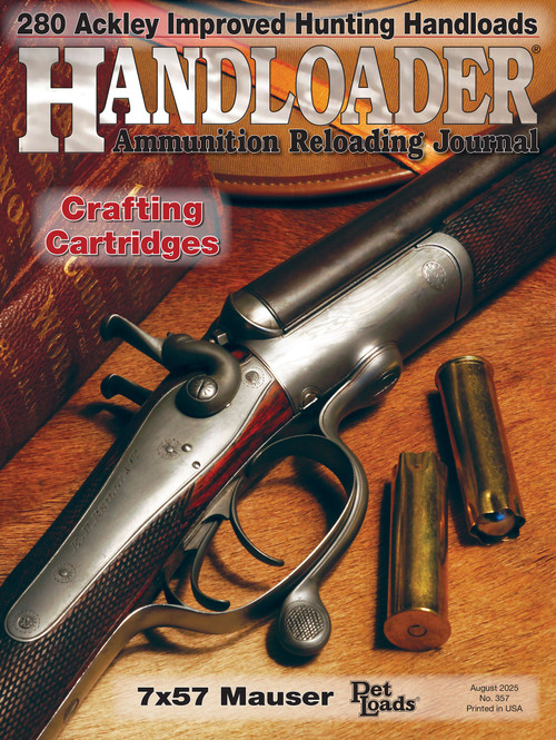 On the Cover...The cover features a striking image of an E.M. Reilly double-barrel firearm, originally chambered in .577 Snyder and now bored out to 20 gauge. The shotgun rests diagonally on a textured wooden surface, accompanied by several handcrafted 20-gauge brass shotgun shells. The classic break-action design, coupled with the warm brass tones of the ammunition, evokes a strong sense of vintage craftsmanship and historic firepower.


This elegant, historically significant firearm was described as being "ready to guard a caravan in the Kyber Pass or repel boarders on the China Sea," highlighting both its rugged purpose and timeless design. The image was captured by Terry Wieland, known for his deep appreciation of rare firearms and cartridge history. Cover Photo by: Terry Wieland.