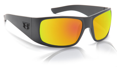 Hoven Ritz Sunglasses - black on black/ fire chrome polarized