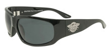 Black Flys Skater Fly Sunglasses - Shiny Black - Smoke Polarized