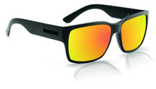 Hoven Mosteez Sunglasses - Black on Black - Fire Chrome Polarized - 51-9923