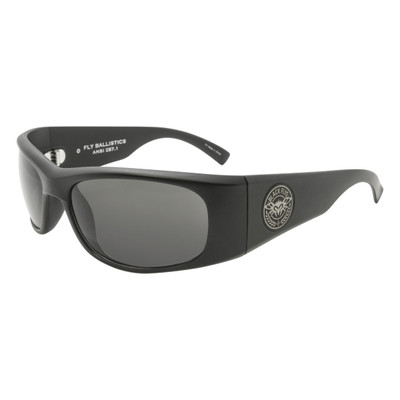 Black Flys Fly Ballistics Sunglasses - Matte Black - Smoke - ANSI Certified