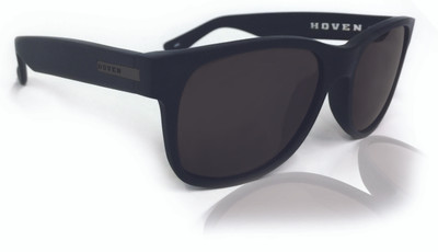 Hoven Lil Risky Sunglasses - Black on Black Matte - Grey Polarized - 93-9902