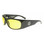 Black Flys Fly Ballistics Safety Glasses - Shiny Black - Yellow Lenses - ANSI Certified
