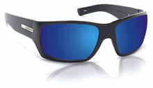 Hoven Times Sunglasses - Black Gloss - Sky Blue Polarized - 43-0172