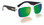 Hoven Mosteez Sunglasses - Clear/Black - Green Chrome Polarized - 51-2264