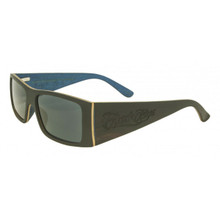 Black Flys Wood Detector Fly Sunglasses - Black/Blue - Polarized