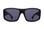 Von Zipper Clutch Sunglasses - Black Gloss - Wildlife Vintage Grey Polar