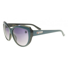 Flygirls Kissy Fly Sunglasses - Green Grey - Smoke Gradient Lenses - New
