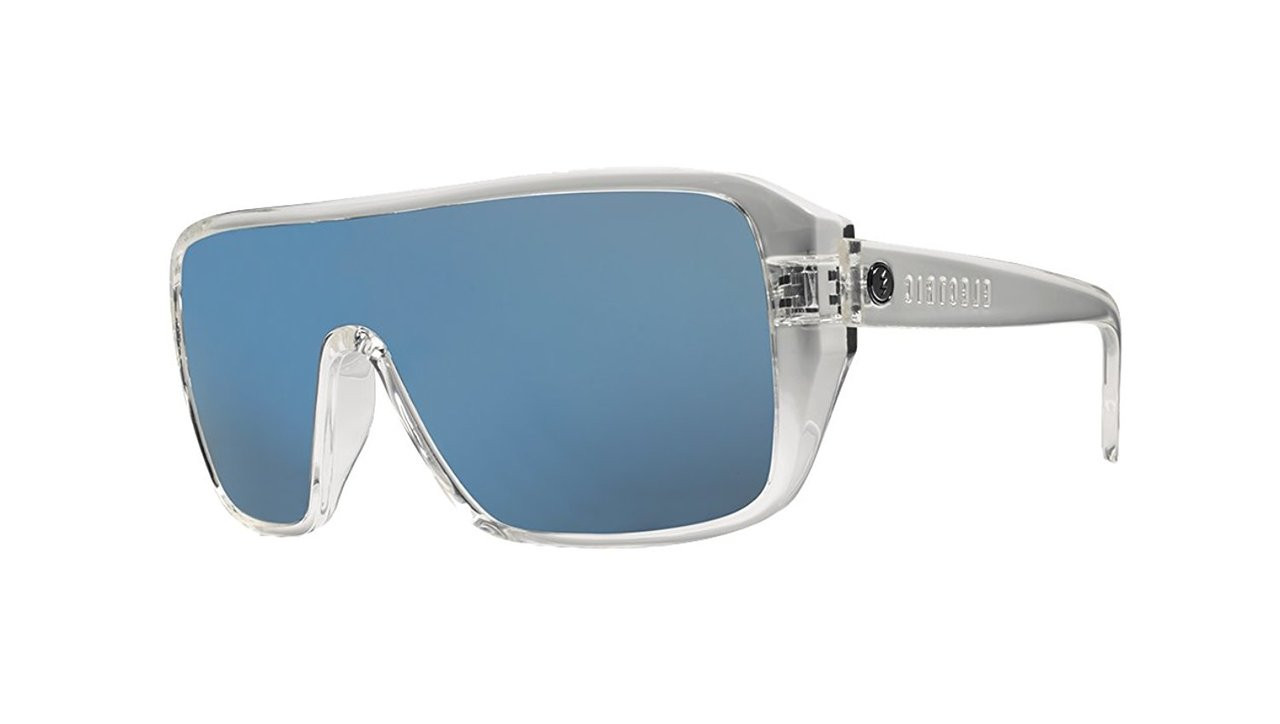 Electric Blast Shield Sunglasses - Clear - M Grey Blu Chr - 153-58362