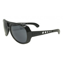 Black Flys King Fly Sunglasses - Shiny Black - Smoke Polarized