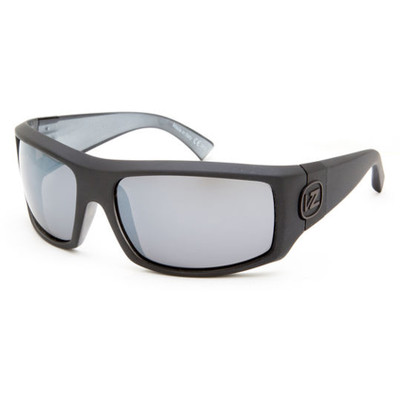 Von Zipper Clutch Sunglasses - Black Satin - Silver Chrome - CLU-BKN