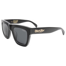 Black Flys Scummy Bandito Sunglasses - Shiny Black - Smoke Polarized Lens