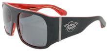 Black Flys Fly Ambassador Sunglasses - Rodman Model - Mt Blk/Red - Smoke