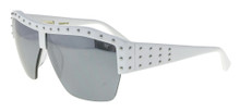 Flygirls Chariot Fly Sunglasses - Shiny White - Silver Mirror - LTD