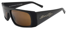 Black Flys Fly Straight sunglasses - matte black/ brown polarized