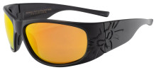 Black Flys Sonic 2 Floating Sunglasses - Matte Blk - Orange Mir Polar