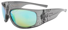 Black Flys Sonic 2 Floating Sunglasses - Crystal Grey - Grn Blu Mir Polar