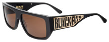 Black Flys Sci Fly 8 LTD Sunglasses - Shiny Black - Gold Logo - Amber