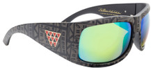 Black Flys Fly Coca LTD sunglasses - Buttons matte black/ BluGrn Mirr polarized