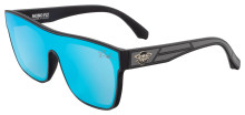 Black Flys Mono Fly CJ Barham Sunglasses - Matte Black Grey - Blue Mirror