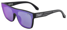 Black Flys Mono Fly CJ Barham Sunglasses - Matte Black Grey - Violet Mirror