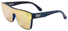 Black Flys Mono Fly CJ Barham Sunglasses - Blue Zebra - Gold Mirror