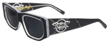 Black Flys Lava Fly Sunglasses - Matte Black and Clear - Smoke Polarized