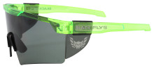 Black Flys Fly Shield Sunglasses - Neon Green  - Smoke 