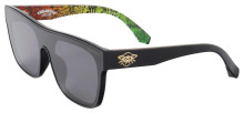 Black Flys Choloha Mono Fly X Sullen Sunglasses - Shiny Black  - Smoke Lens