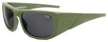 Black Flys Armored Fly Sunglasses - Matte Olive - Smoke Polar Lens