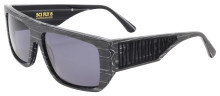Black Flys Sci Fly 8 Sunglasses - Grey Wood/Black Logo - Smoke Polar