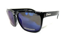 Electric Knoxville XL Sunglasses - Gloss Black - M2 Grey-Blu Mir Polarized - 112-1669