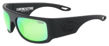 Black Flys Floating Fletcher Sunglasses - Matte Black - Green Mirror Polarized